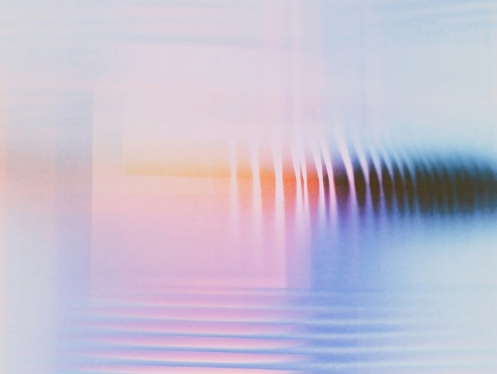 Abstract blue and coral waves used as a local demonstration image