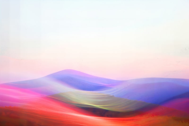 Abstract violet landscape used as a local demonstration image